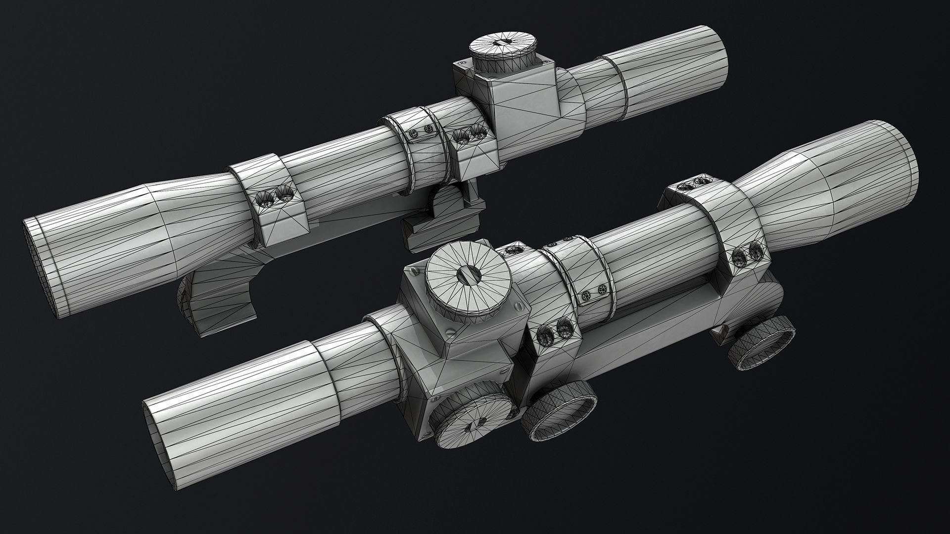 PBR Lee Enfield No 4 Mk 1 Low-poly 3D model_16