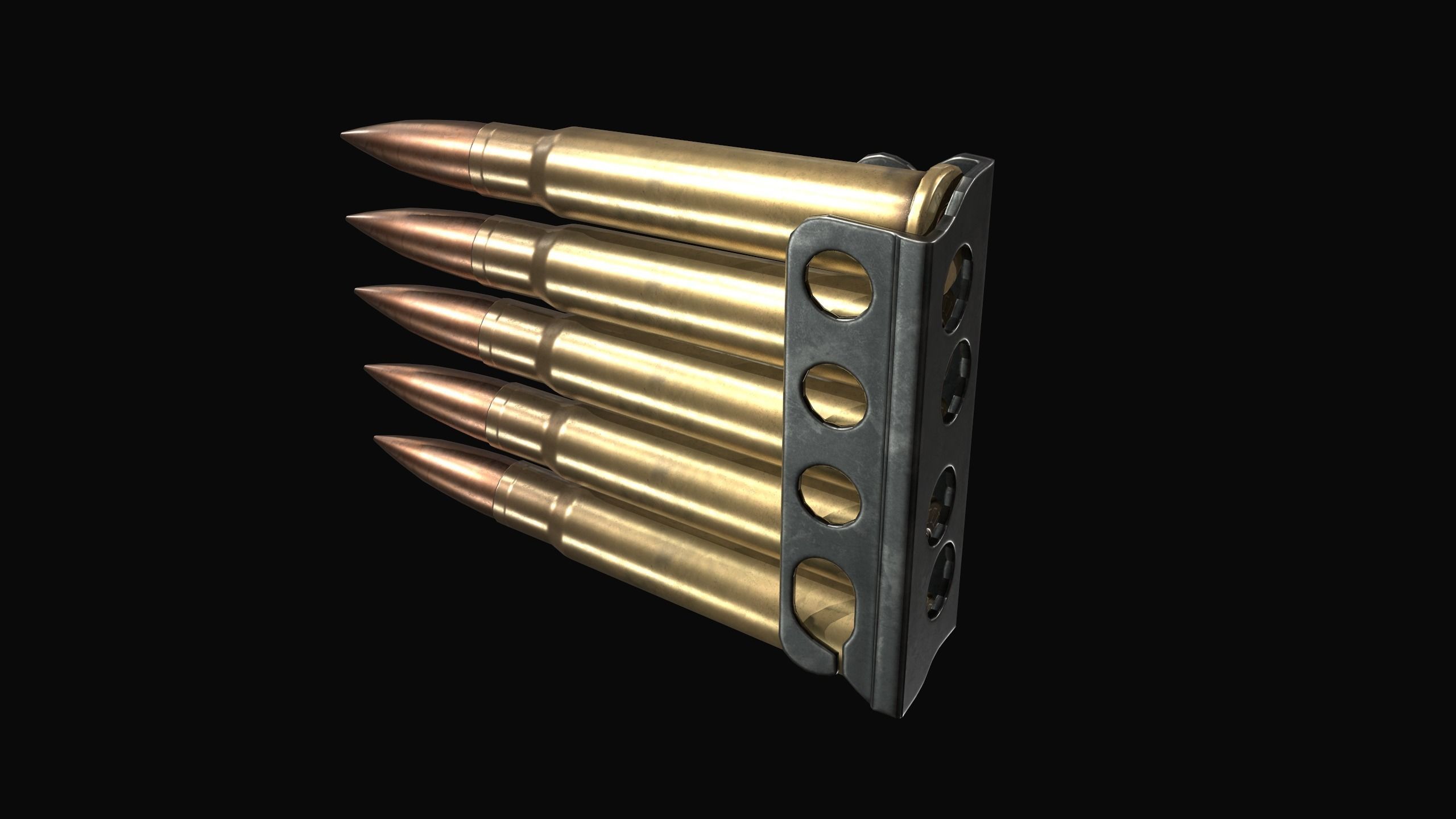 PBR Lee Enfield No 4 Mk 1 Low-poly 3D model_22