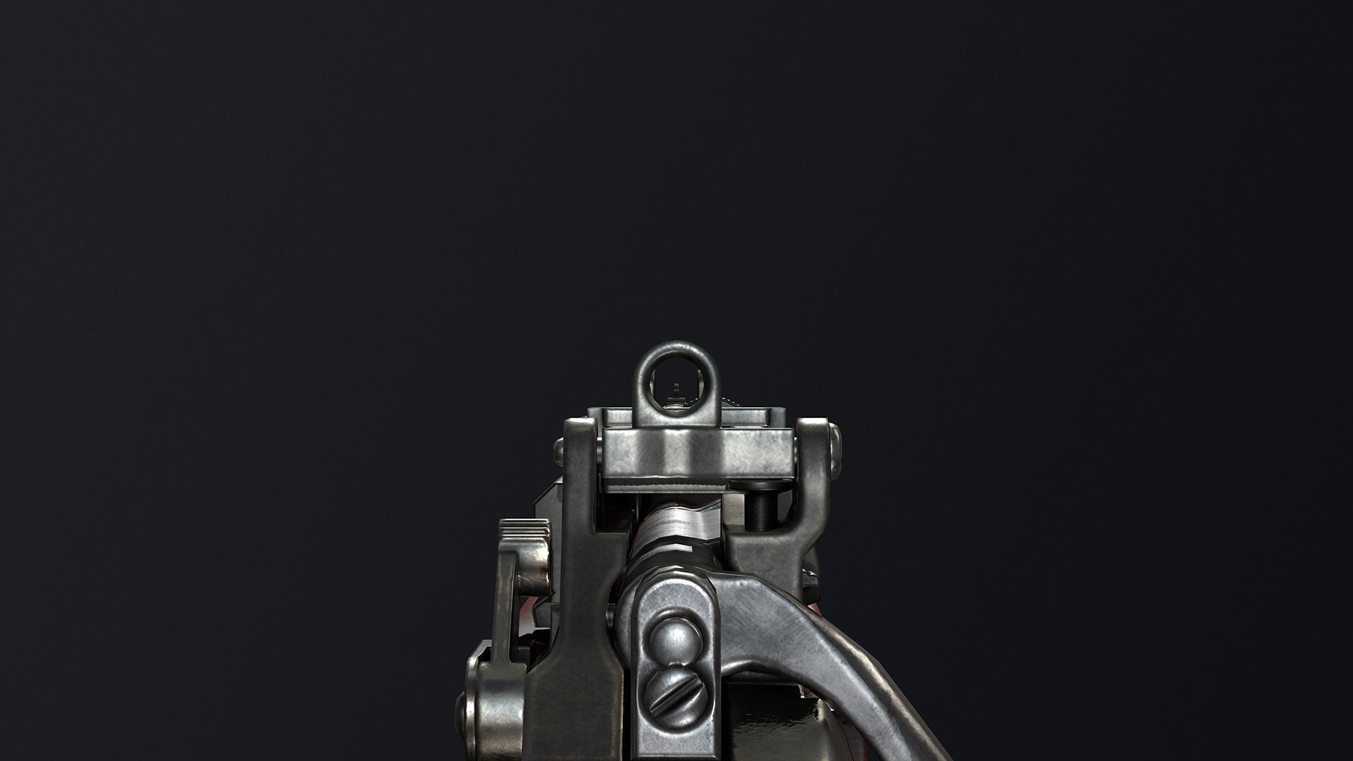 PBR Lee Enfield No 4 Mk 1 Low-poly 3D model_10