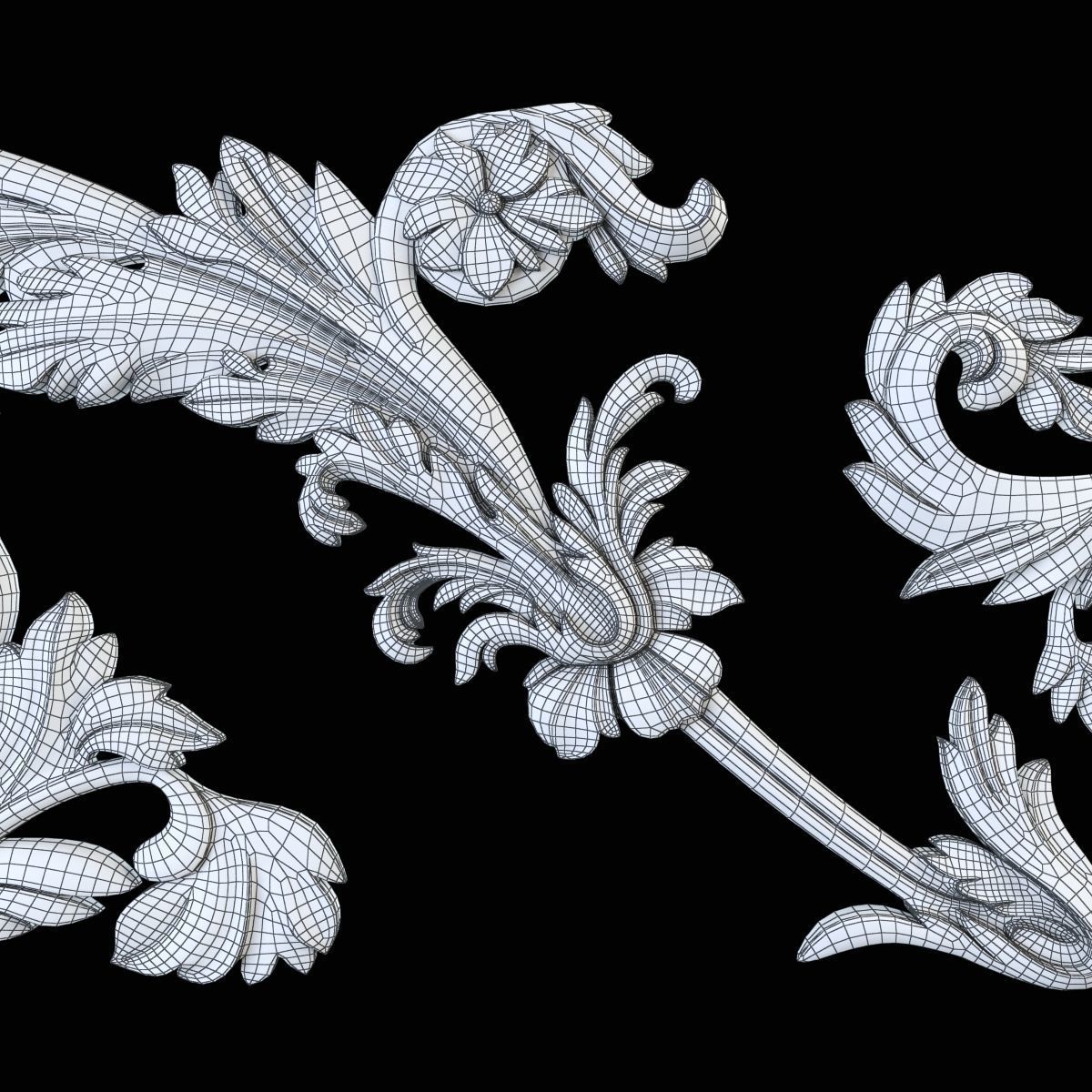 Cartouche decor 3D print model_14