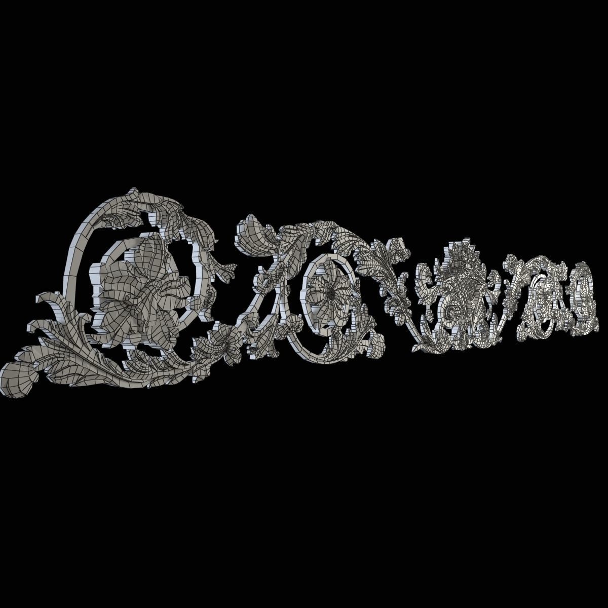 Cartouche decor 3D print model_5