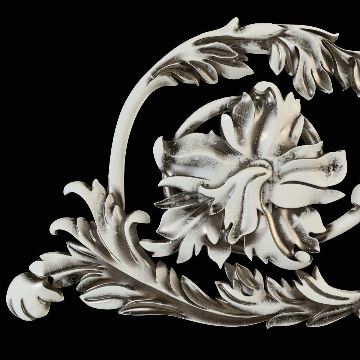 Cartouche decor 3D print model_6