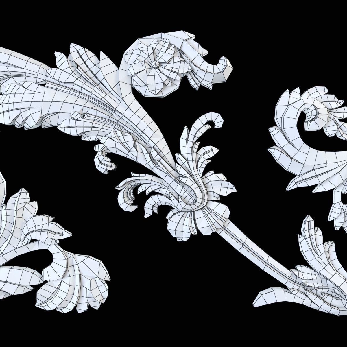 Cartouche decor 3D print model_12