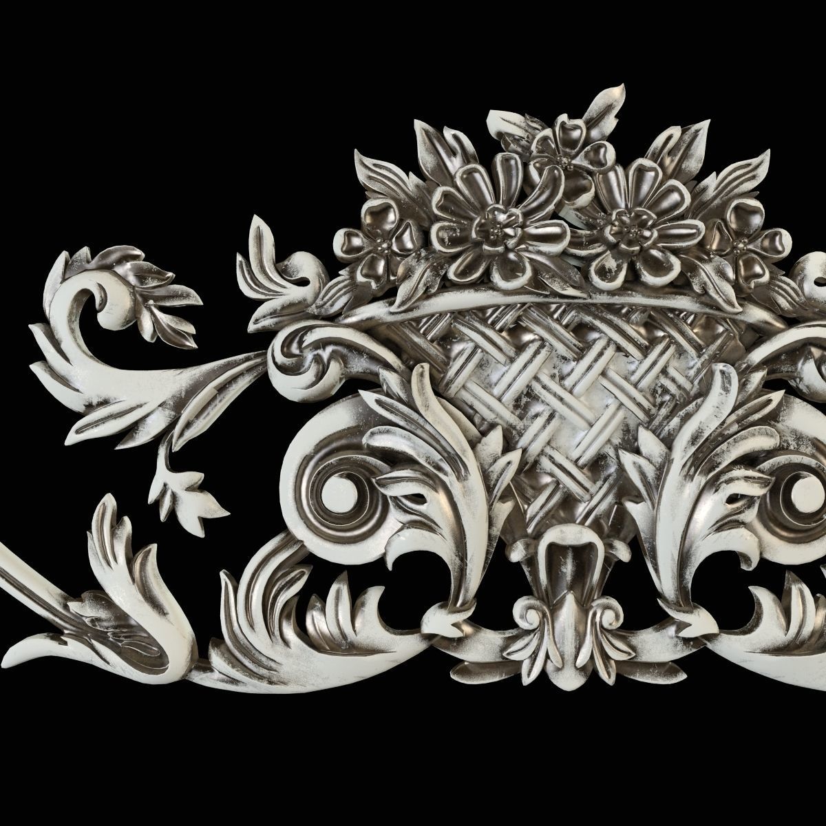 Cartouche decor 3D print model_19