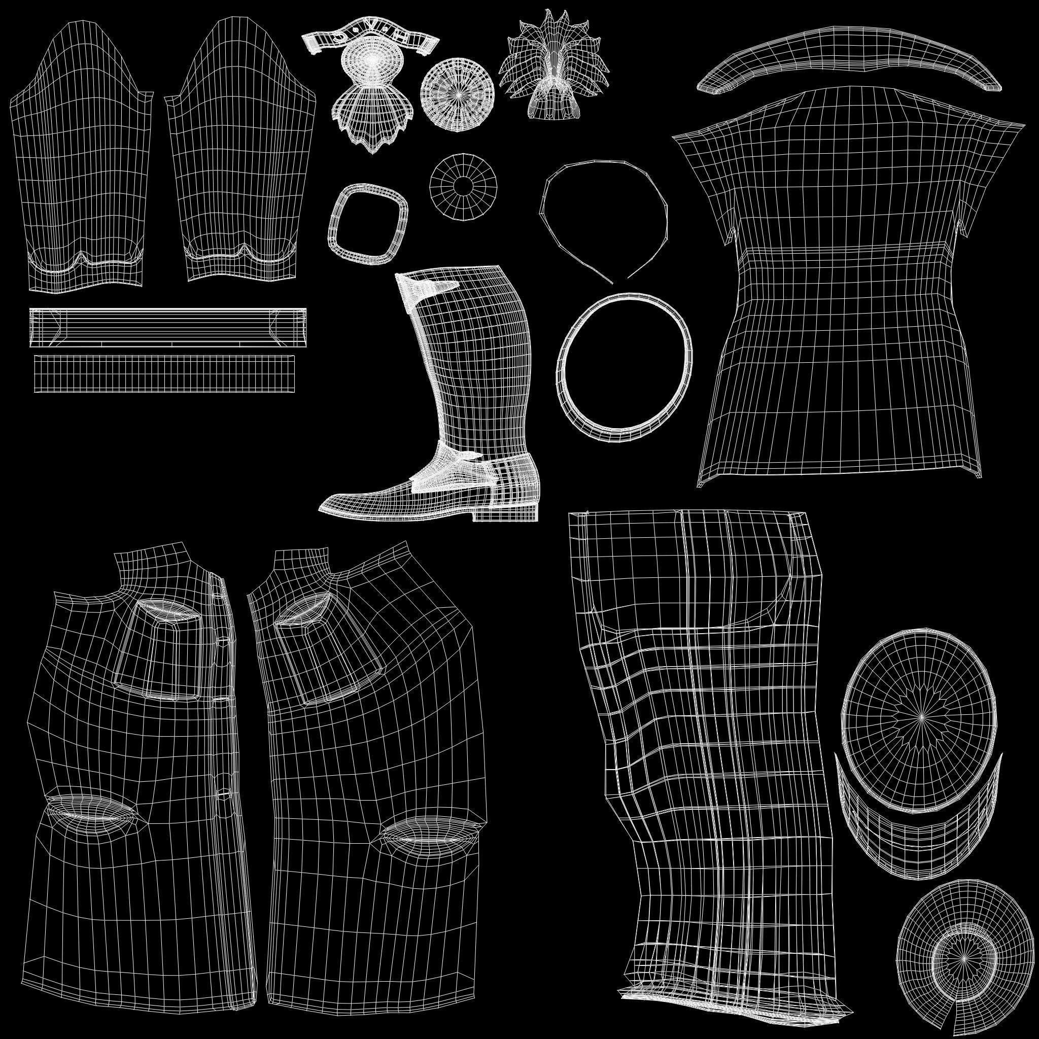 Gun Salute Manikin 3D model_7