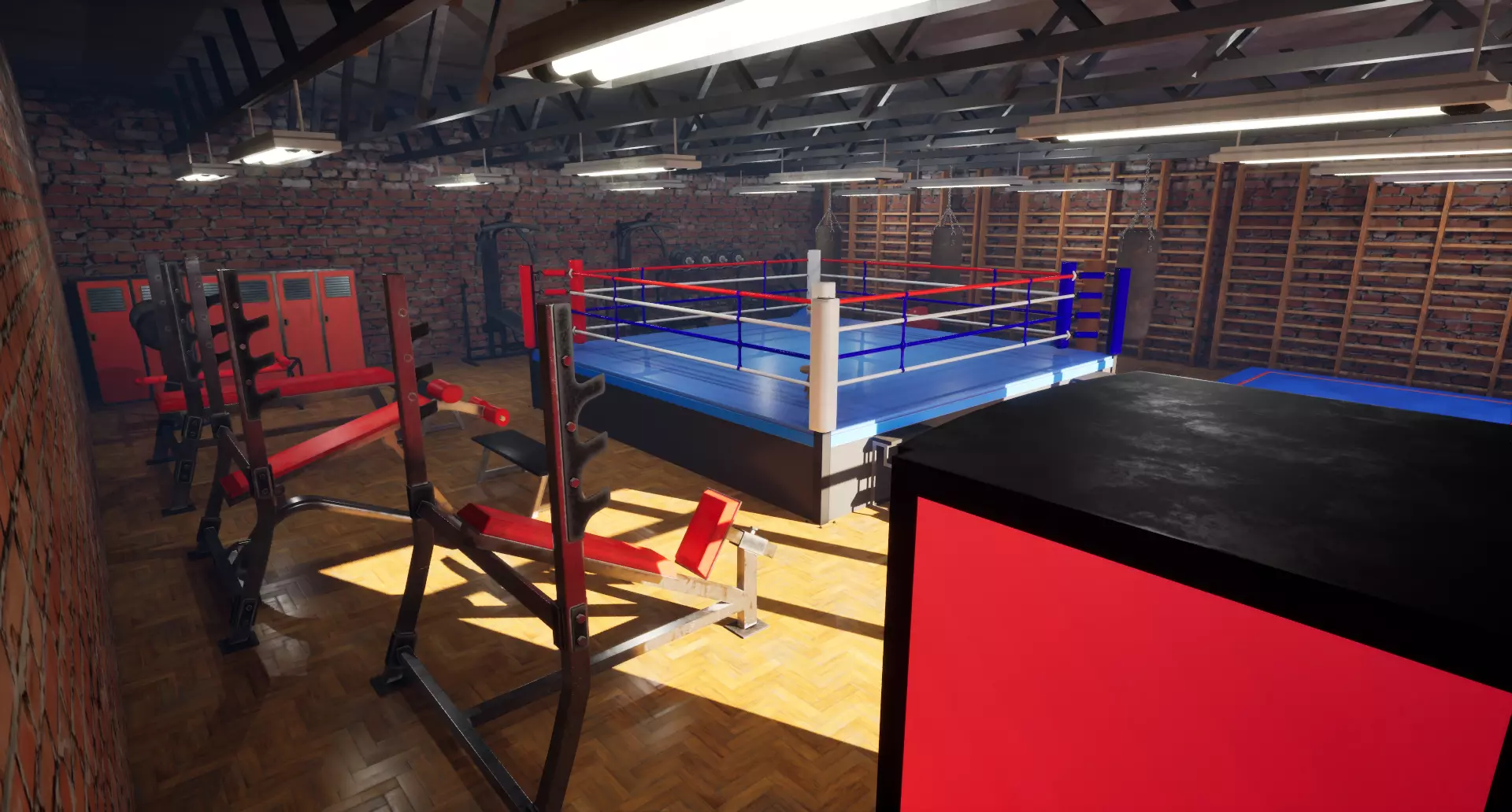 Boxing Gym Low-poly 3D model_18