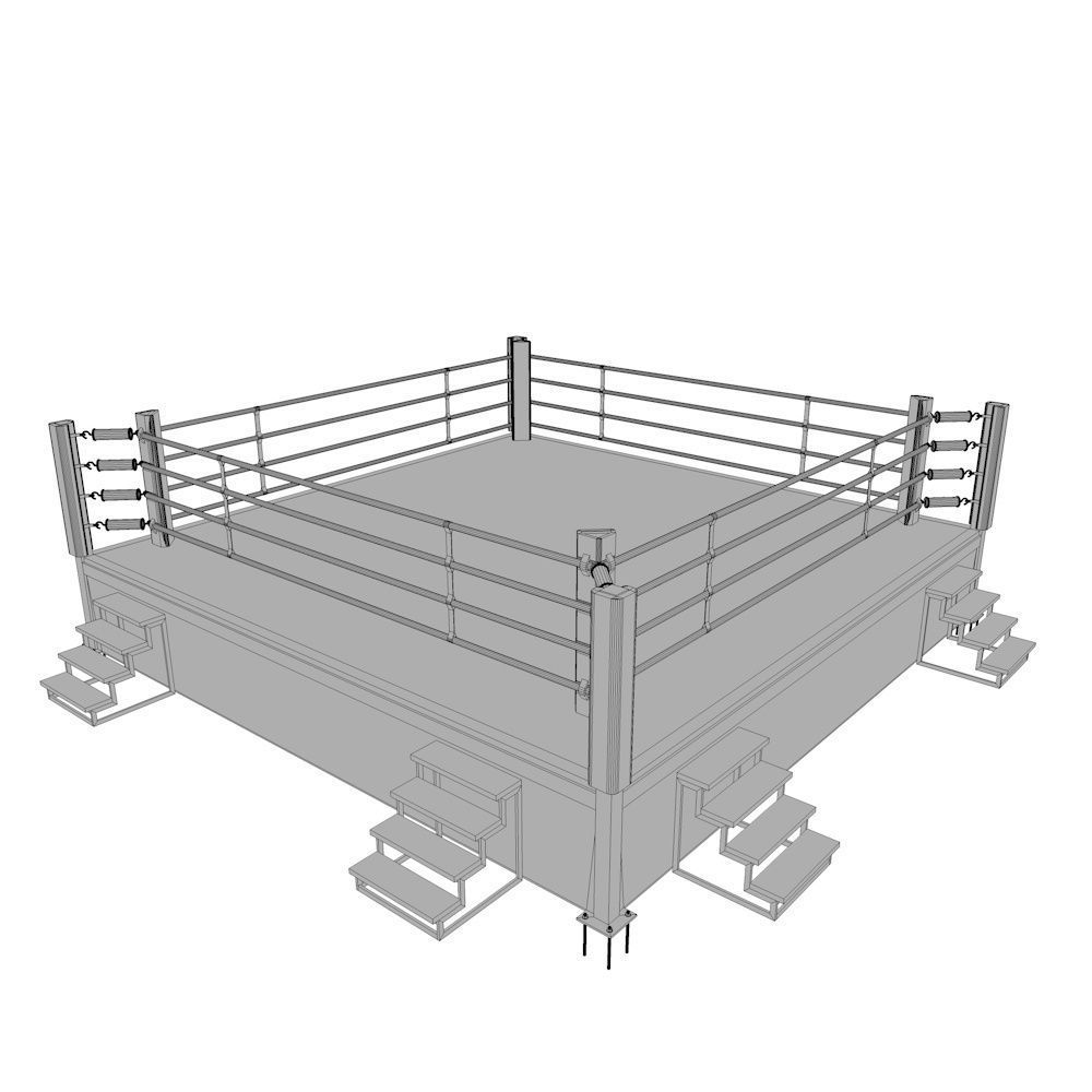 Boxing Gym Low-poly 3D model_20