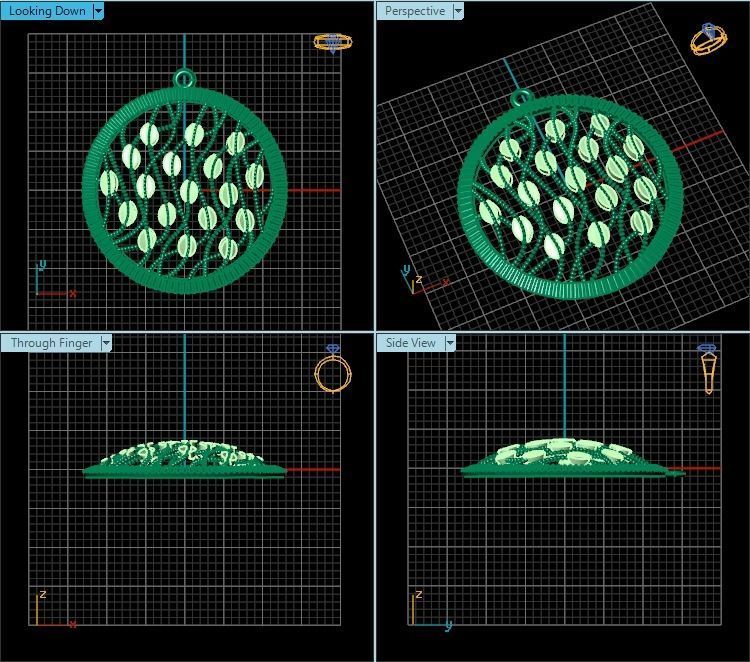 Pendant T01030 3D print model_2
