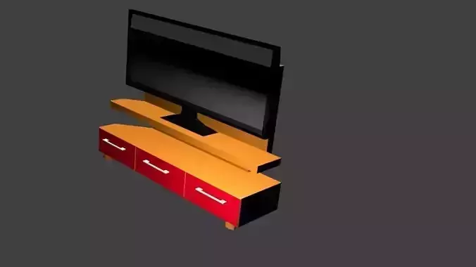 television stand Low-poly 3D model