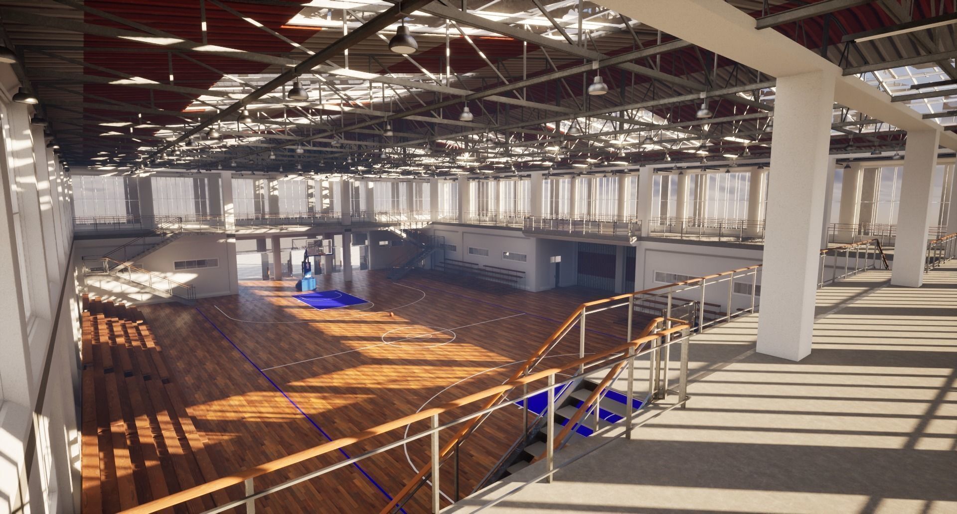 Swimming Pool Low-poly 3D model_23