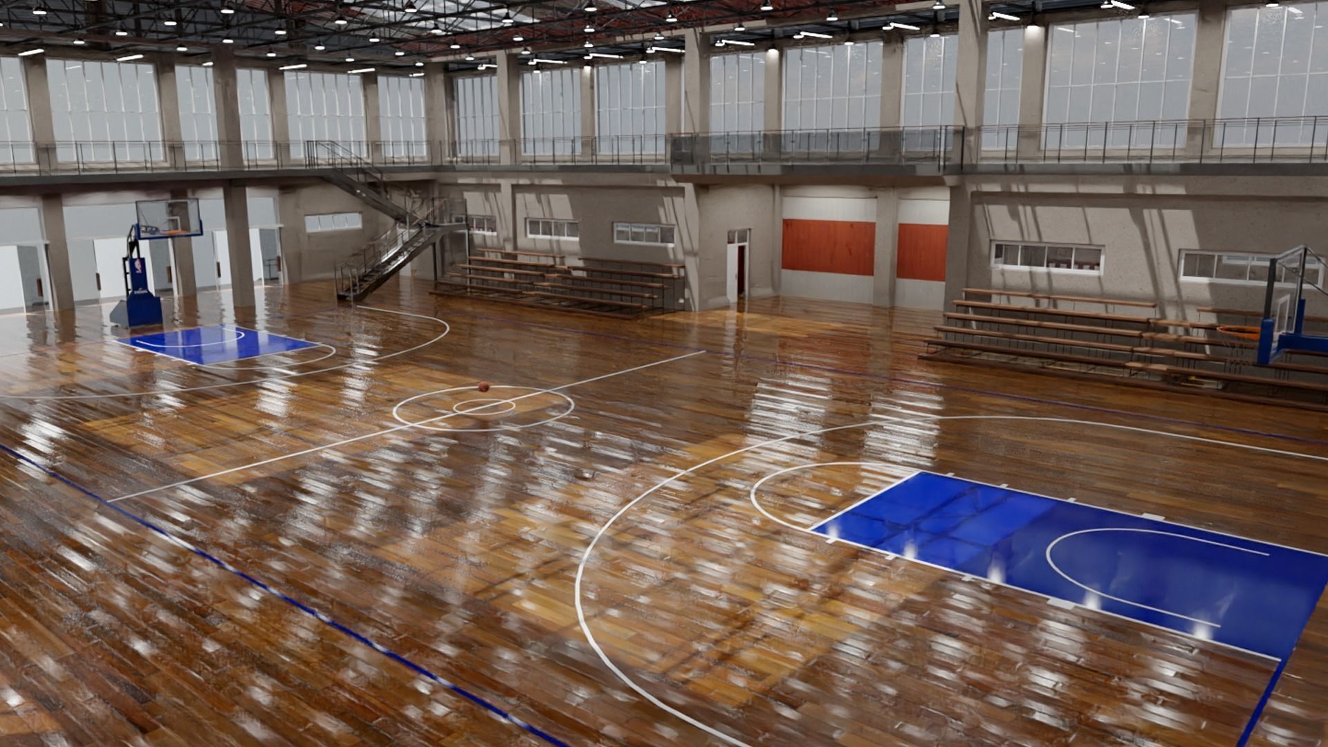 Swimming Pool Low-poly 3D model_16