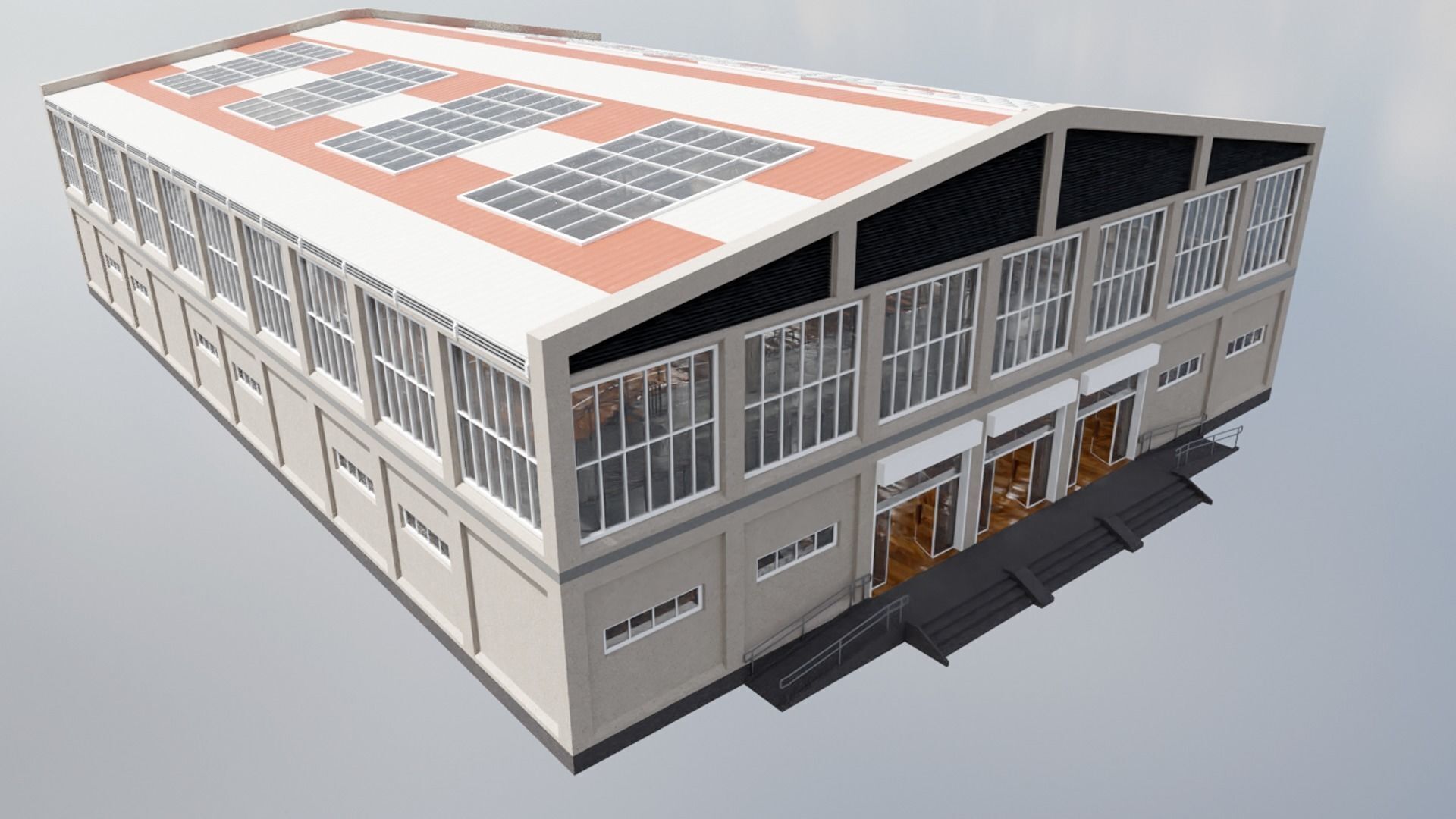 Swimming Pool Low-poly 3D model_18