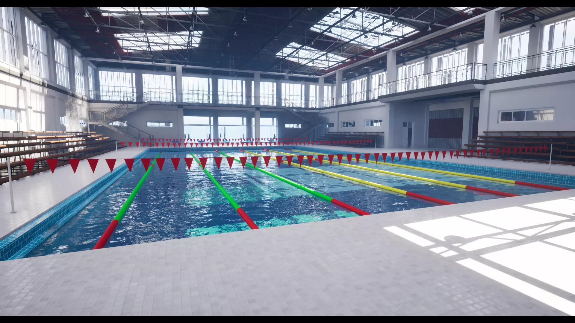 Swimming Pool Low-poly 3D model_7