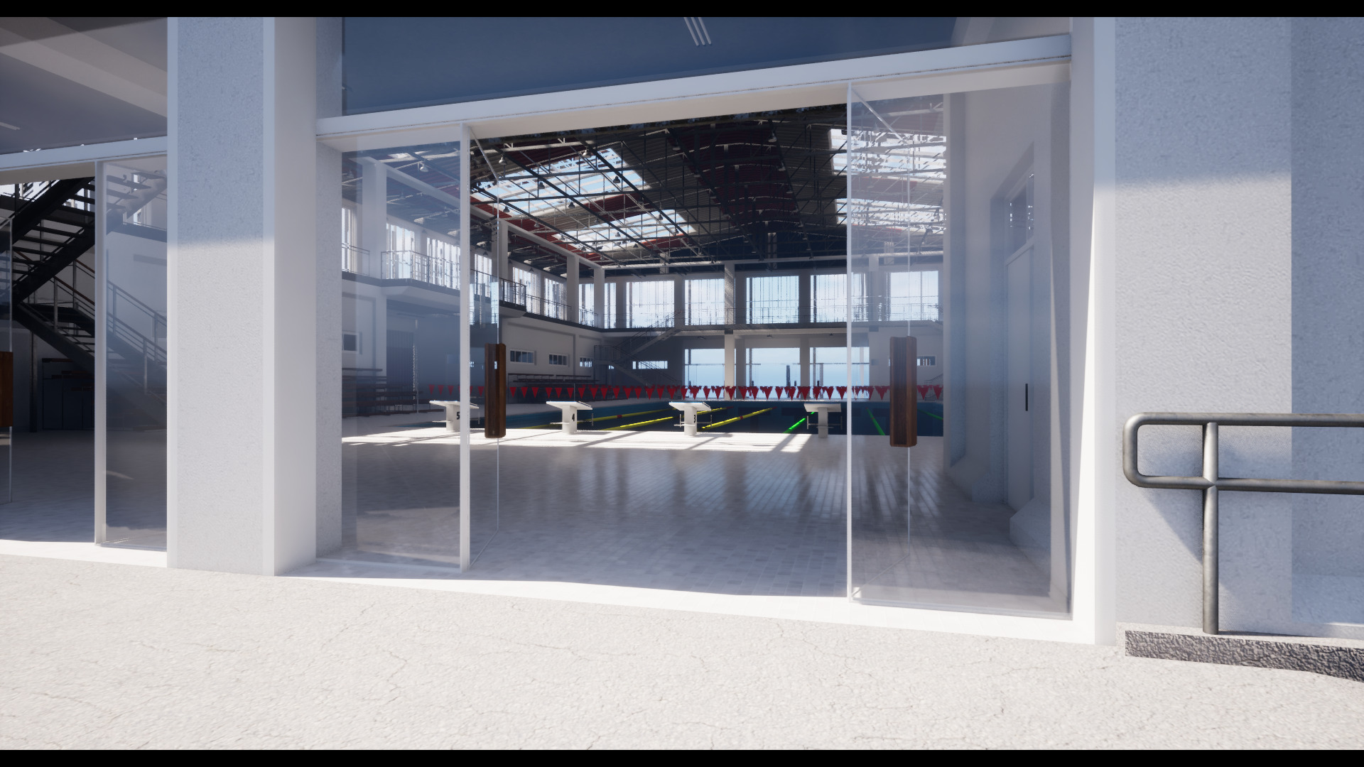 Swimming Pool Low-poly 3D model_11