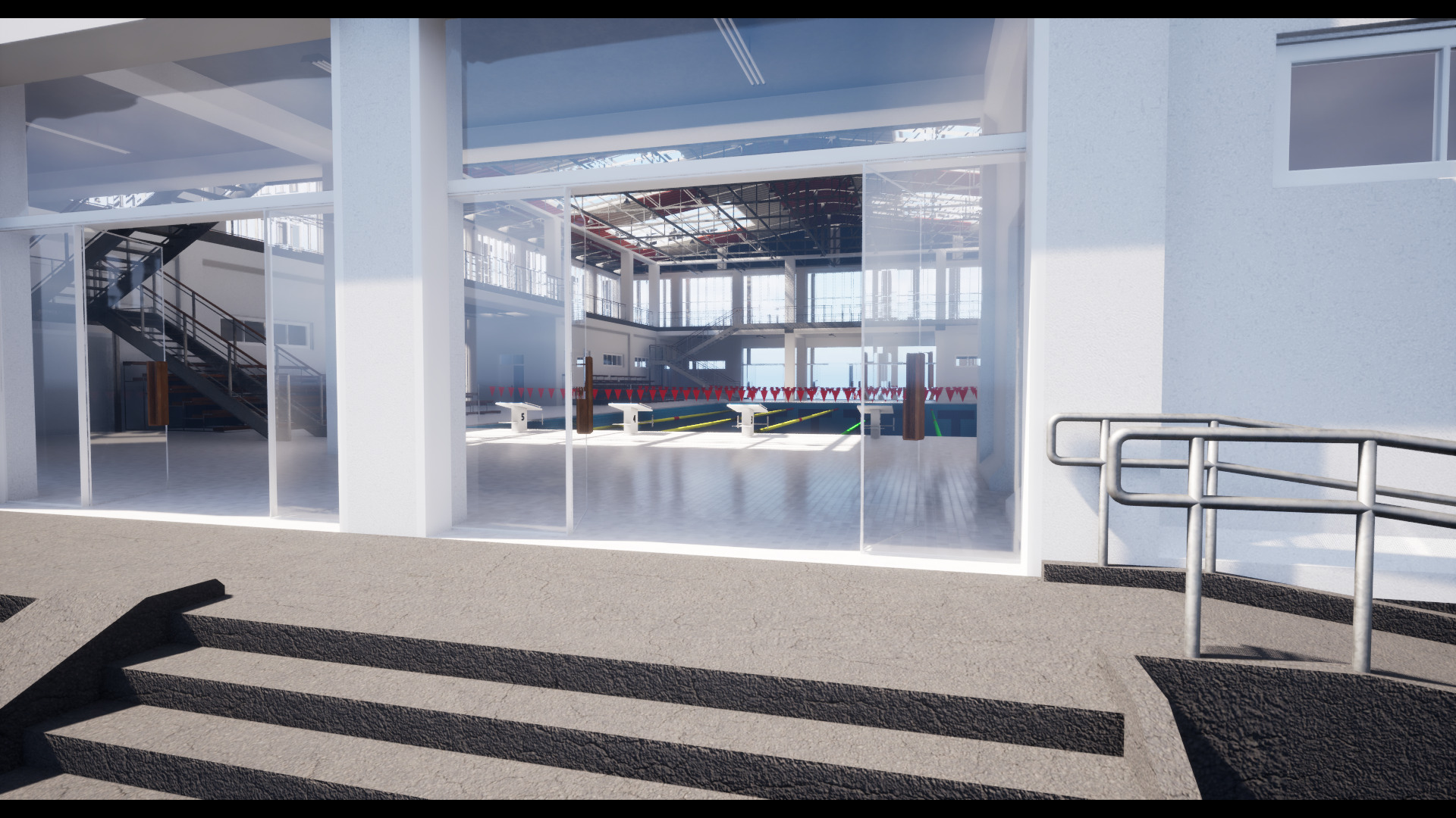 Swimming Pool Low-poly 3D model_12