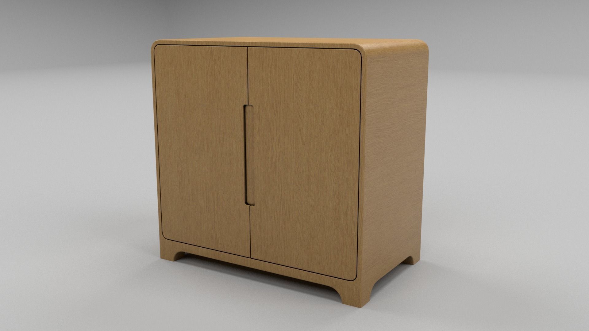 Modern Bedroom Furniture Pack Low-poly 3D model_10