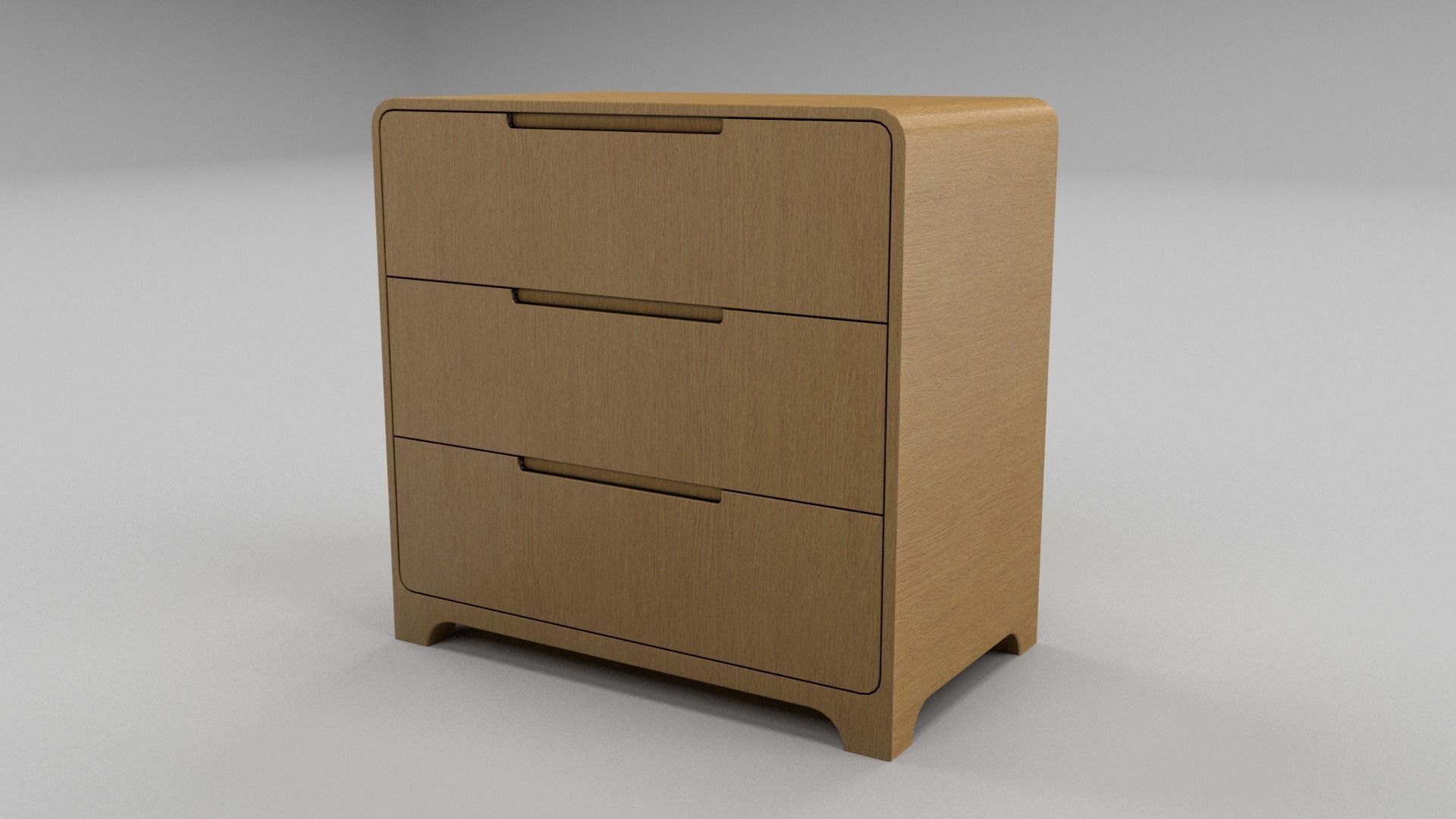 Modern Bedroom Furniture Pack Low-poly 3D model_14