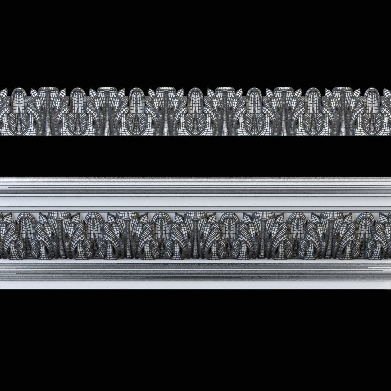Cornice and moulding CNC 3D print model_4