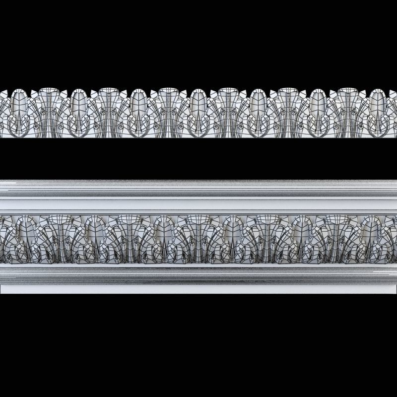 Cornice and moulding CNC 3D print model_5