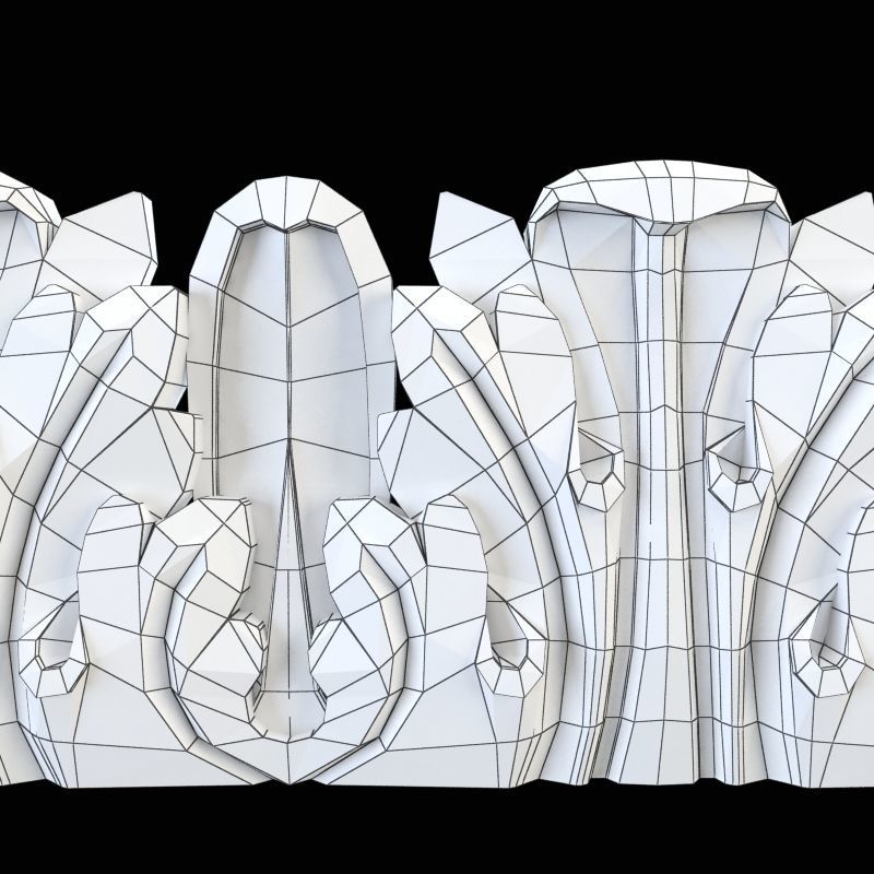 Cornice and moulding CNC 3D print model_7