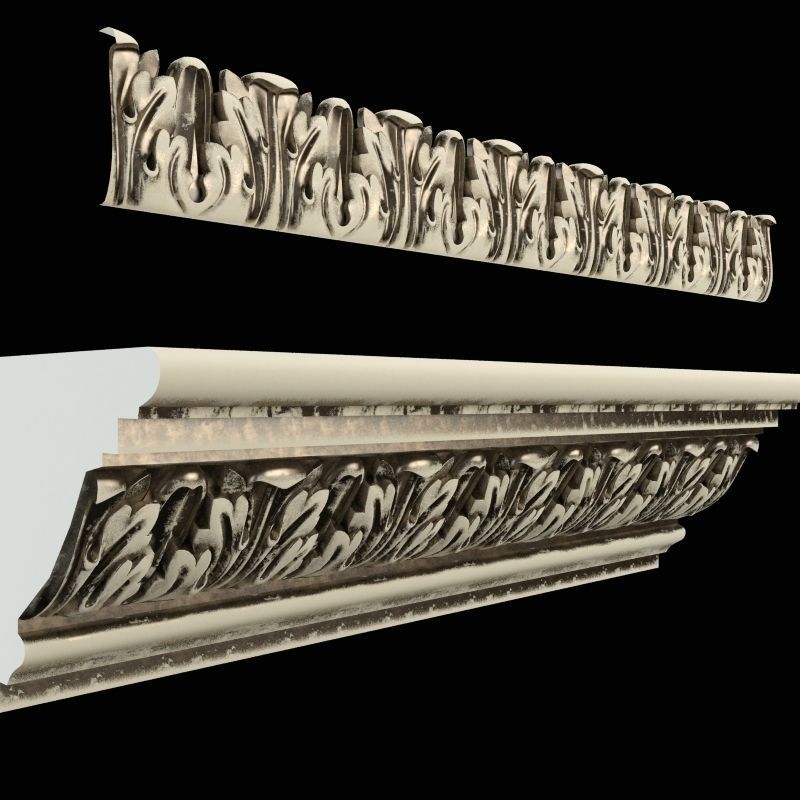 Cornice and moulding CNC 3D print model_6