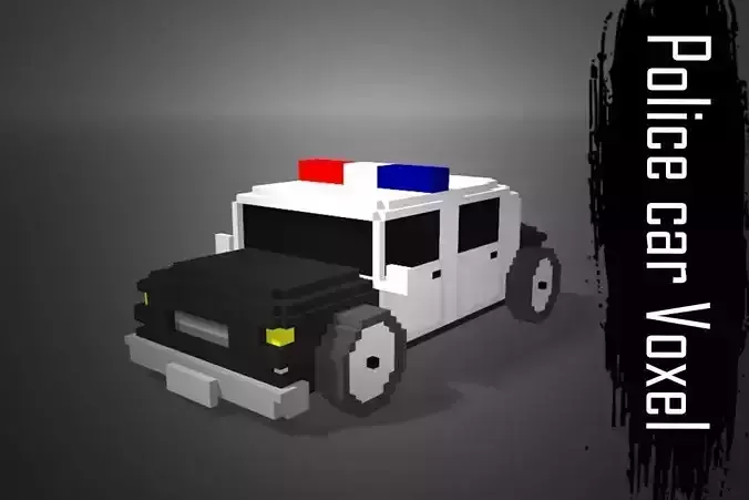 Police car Voxel