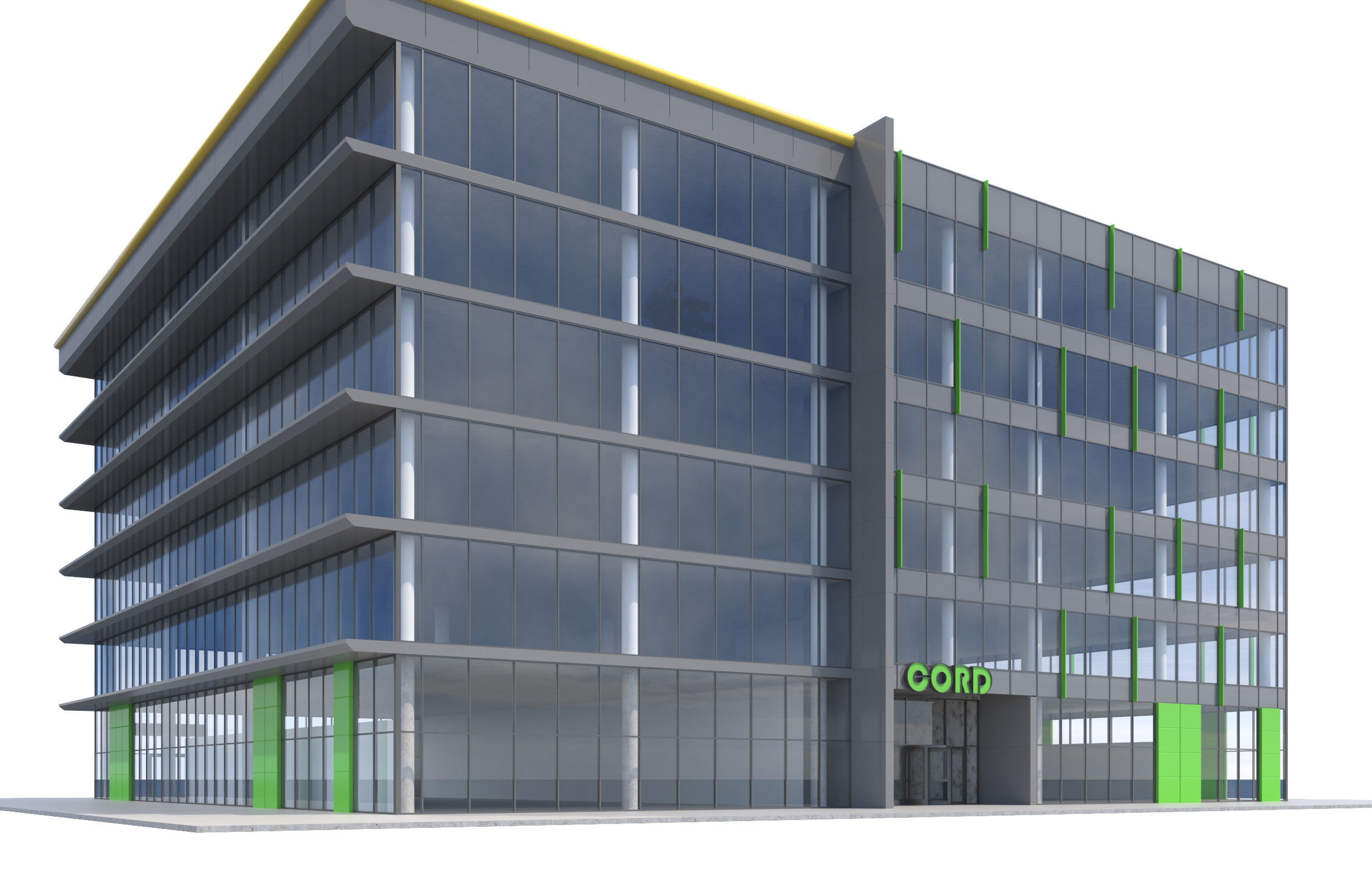 Commercial Building-012 Office Building 3D model_4