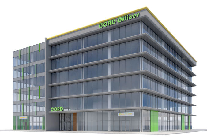 Commercial Building-012 Office Building 3D model