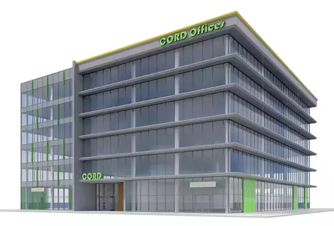 Commercial Building-012 Office Building 3D model