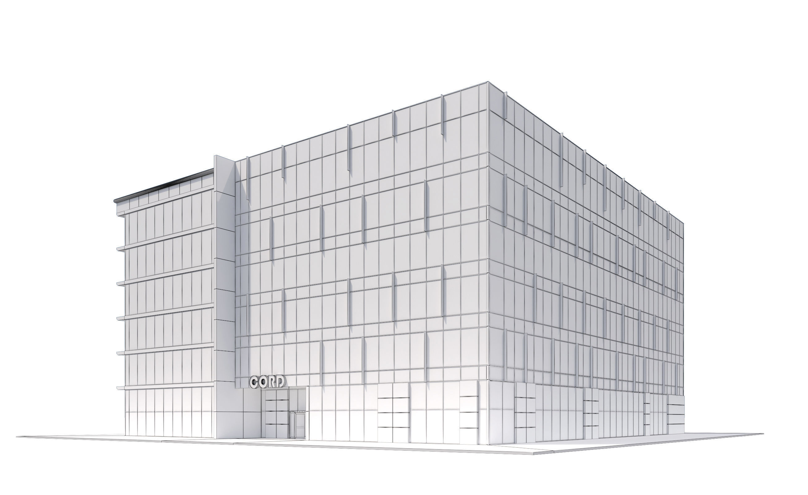 Commercial Building-012 Office Building 3D model_14