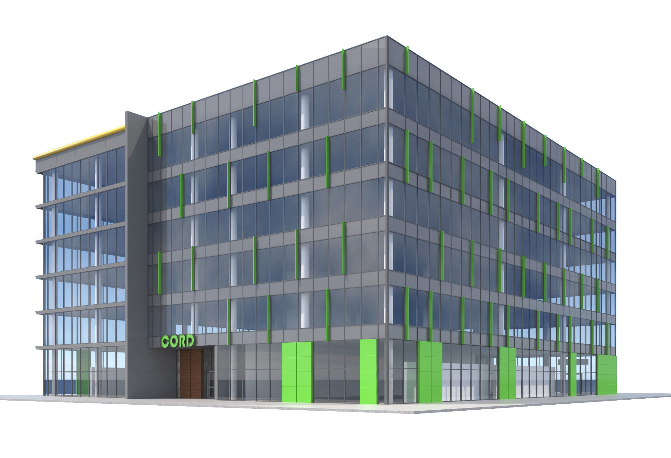 Commercial Building-012 Office Building 3D model_3