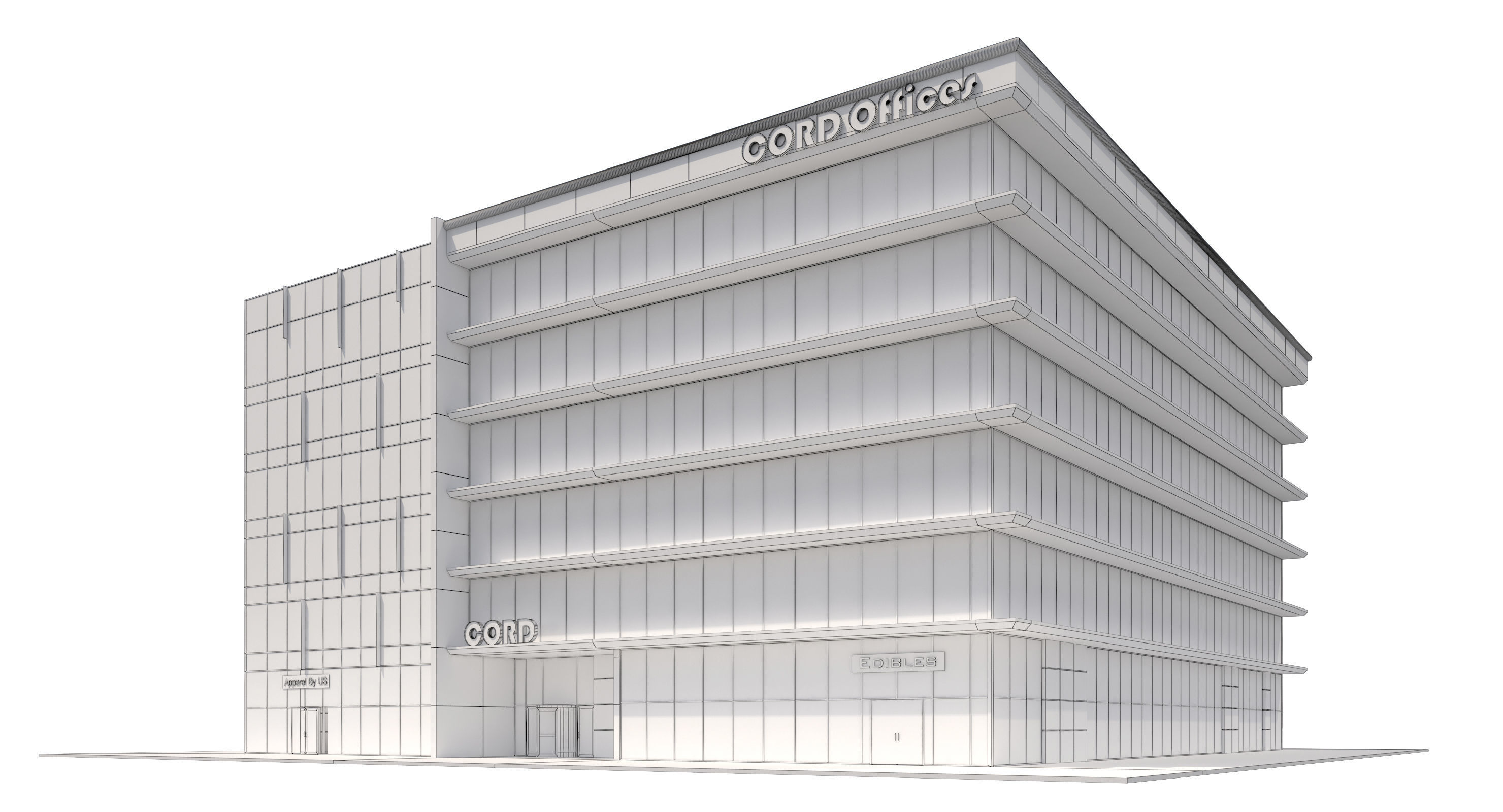 Commercial Building-012 Office Building 3D model_13