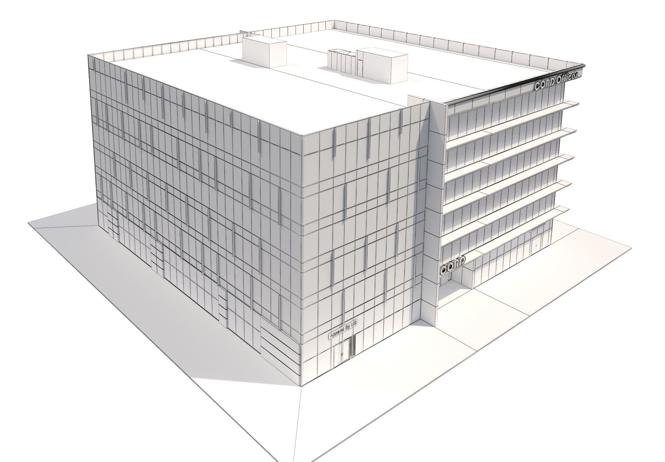 Commercial Building-012 Office Building 3D model_15