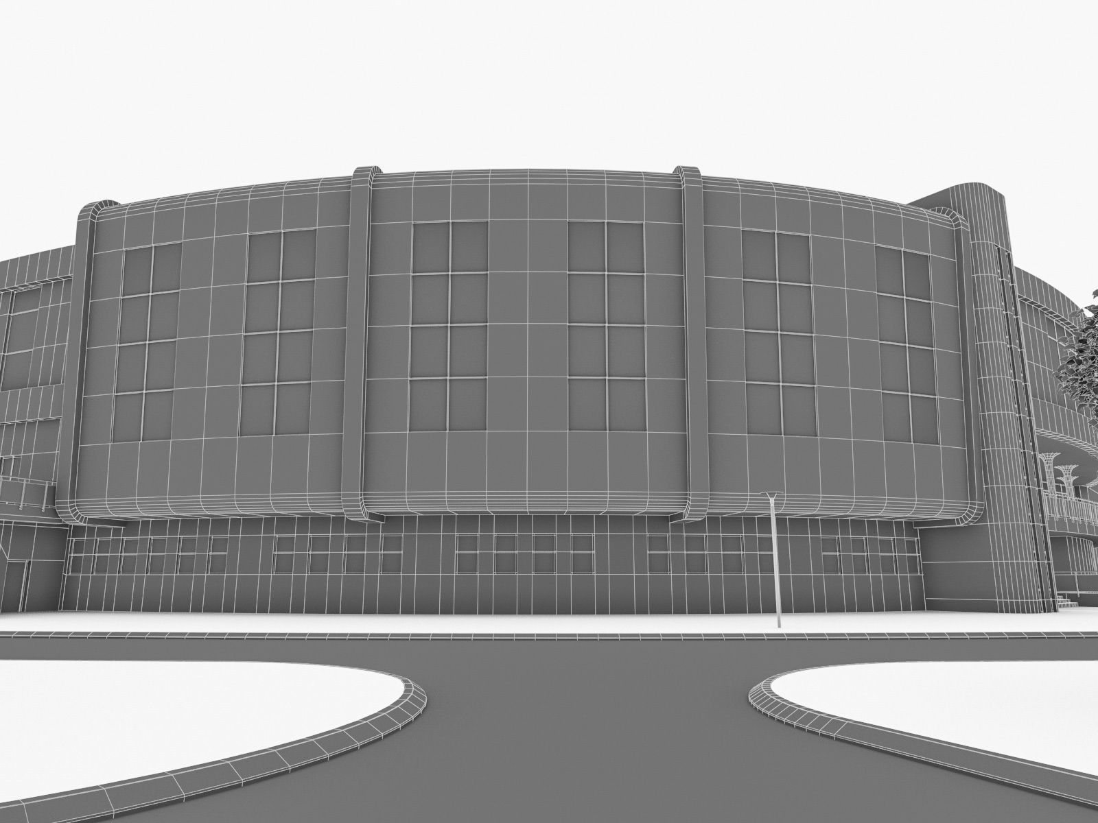 Sports Complex 03 Low-poly 3D model_26