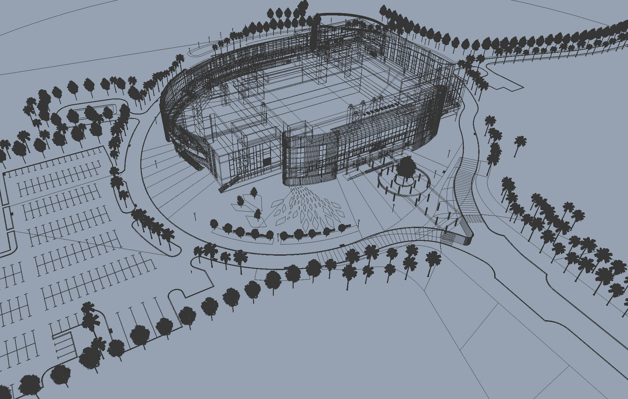 Sports Complex 03 Low-poly 3D model_10