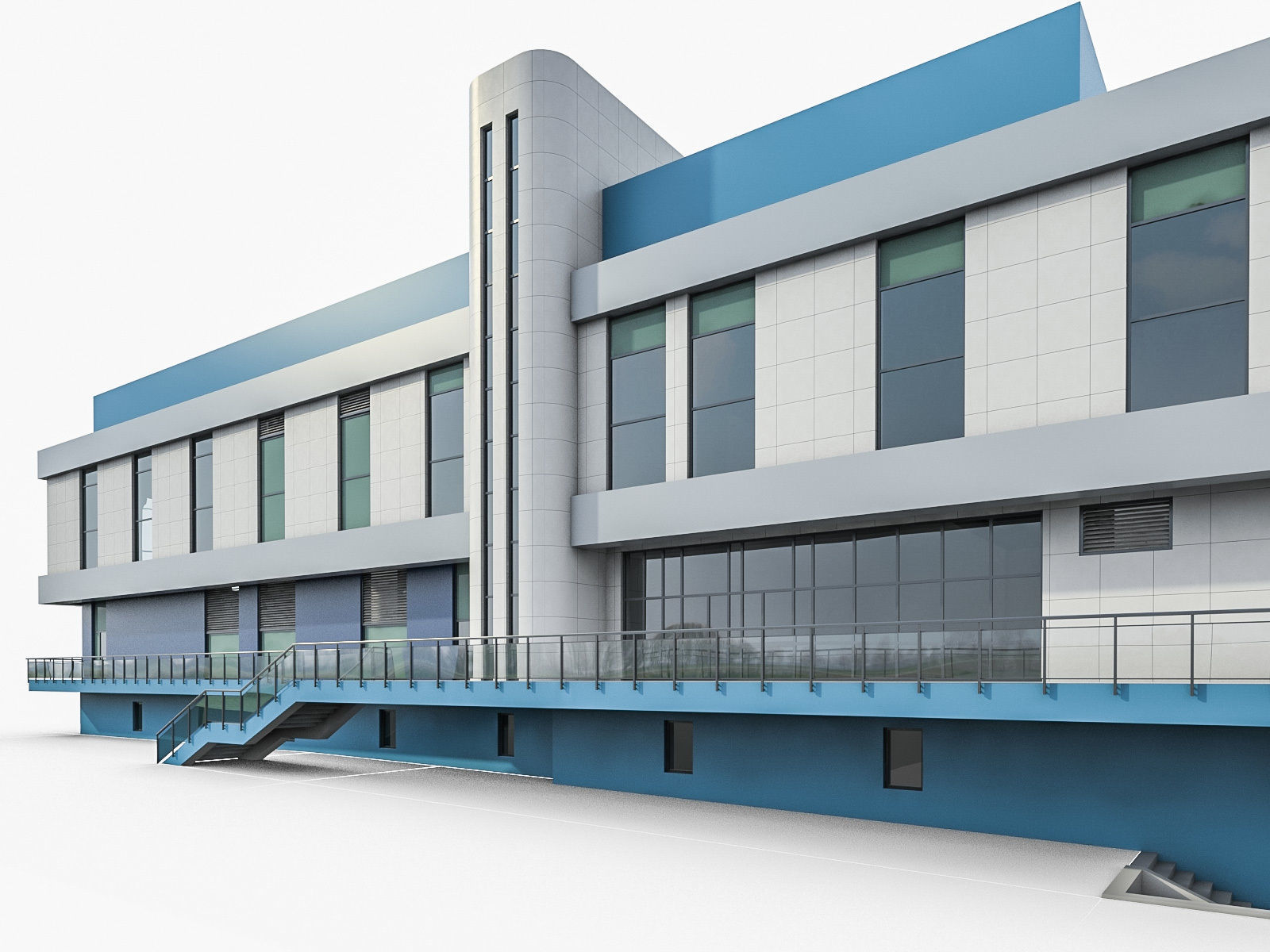 Sports Complex 03 Low-poly 3D model_6