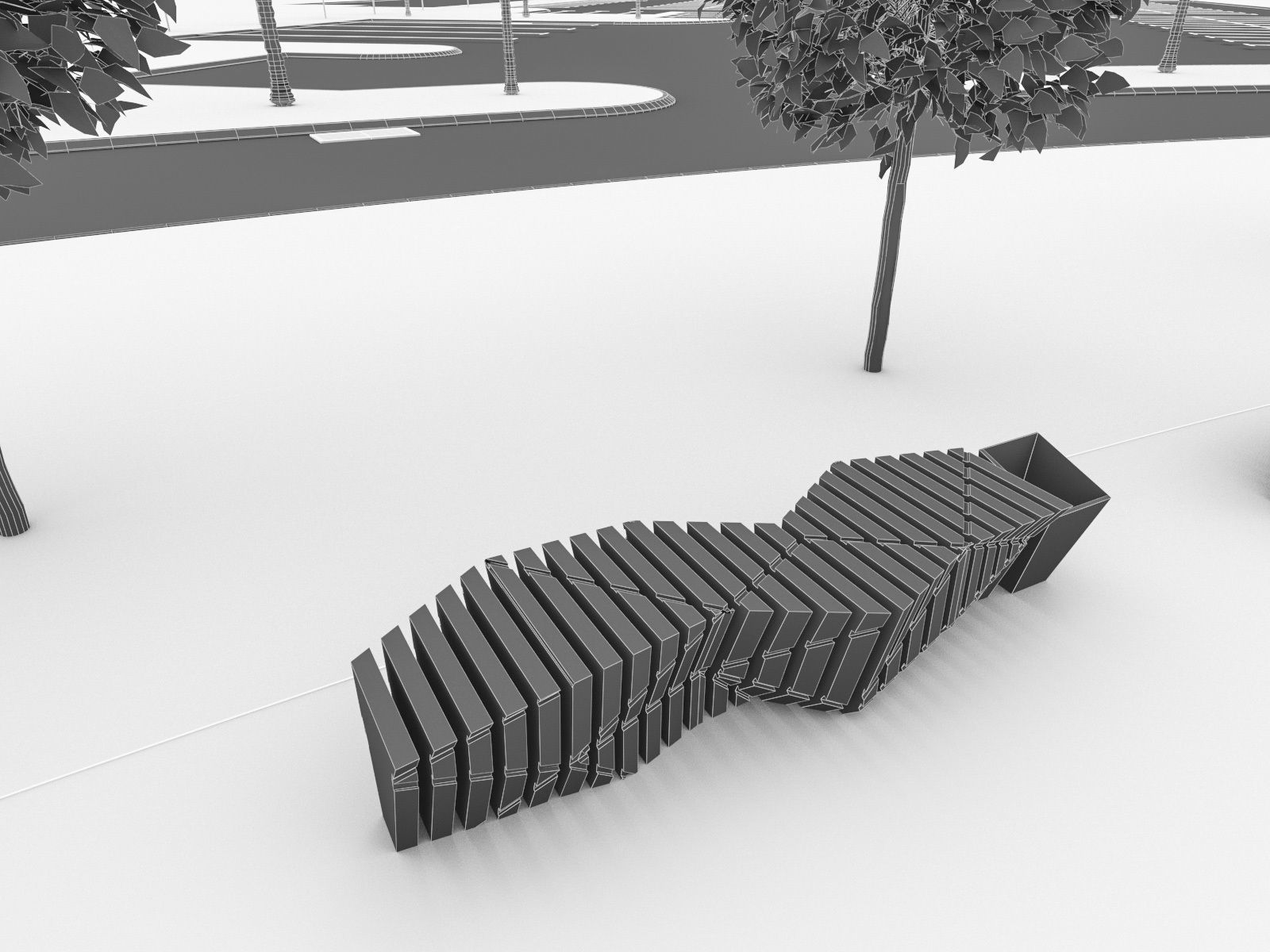 Sports Complex 03 Low-poly 3D model_15