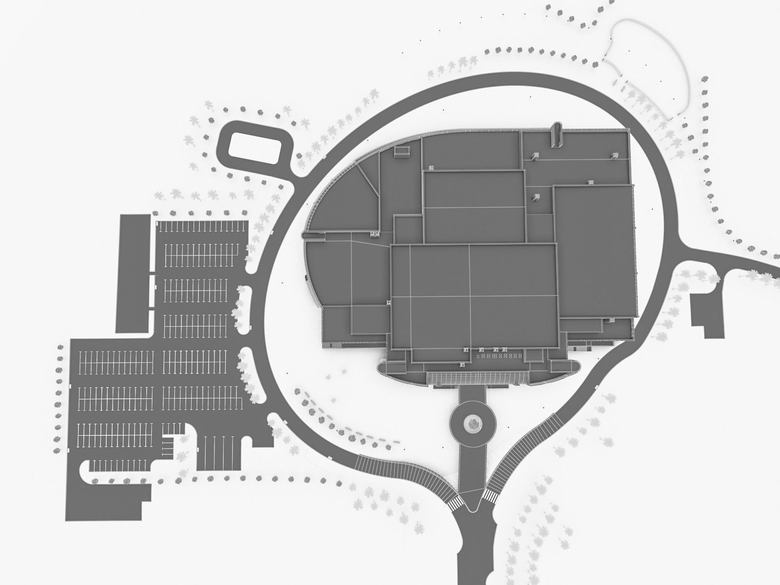 Sports Complex 03 Low-poly 3D model_18