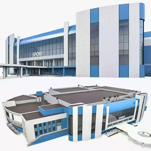 Sports Complex 03 Low-poly 3D model