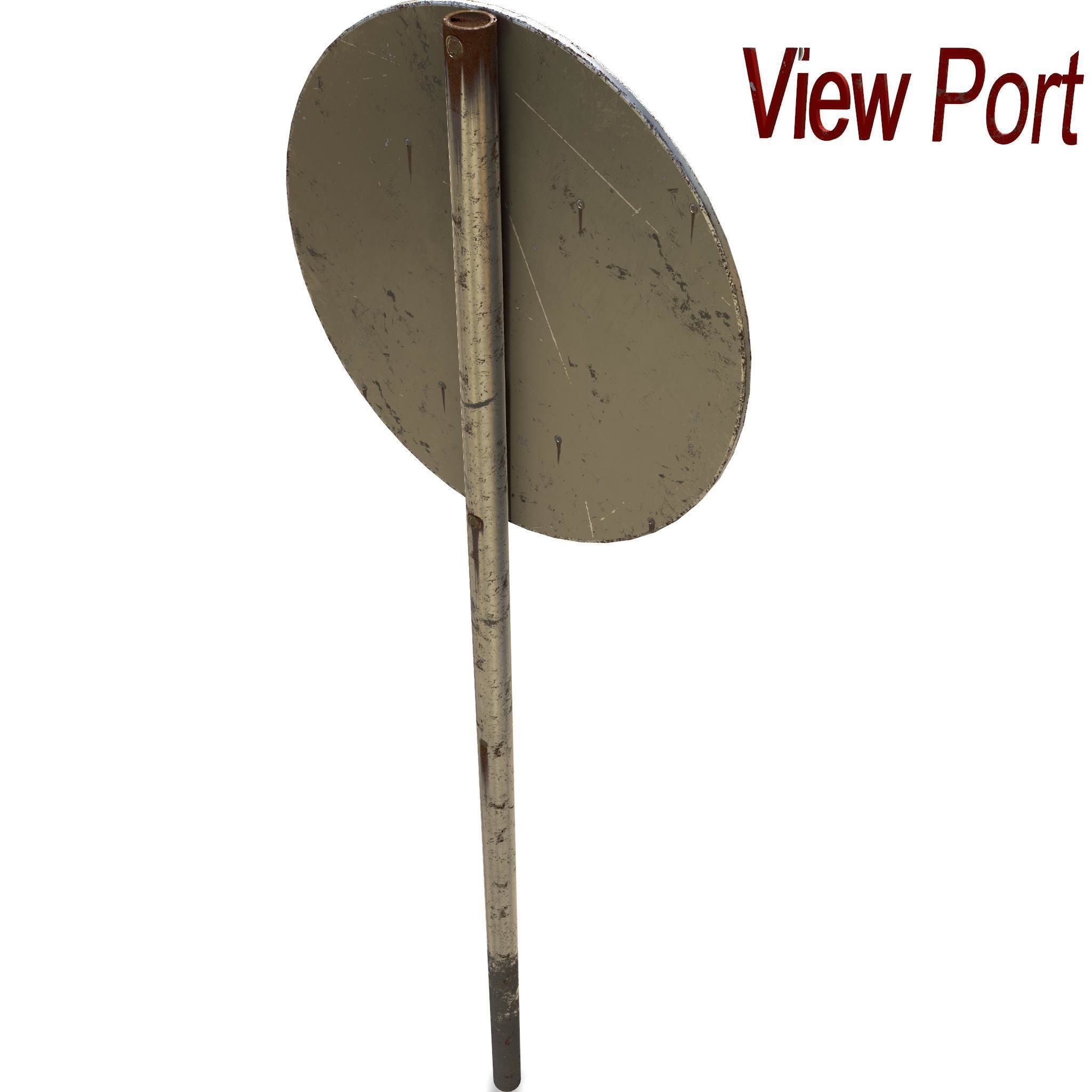 Traffic signs - Collection - PBR Game-Ready Low-poly 3D model_22