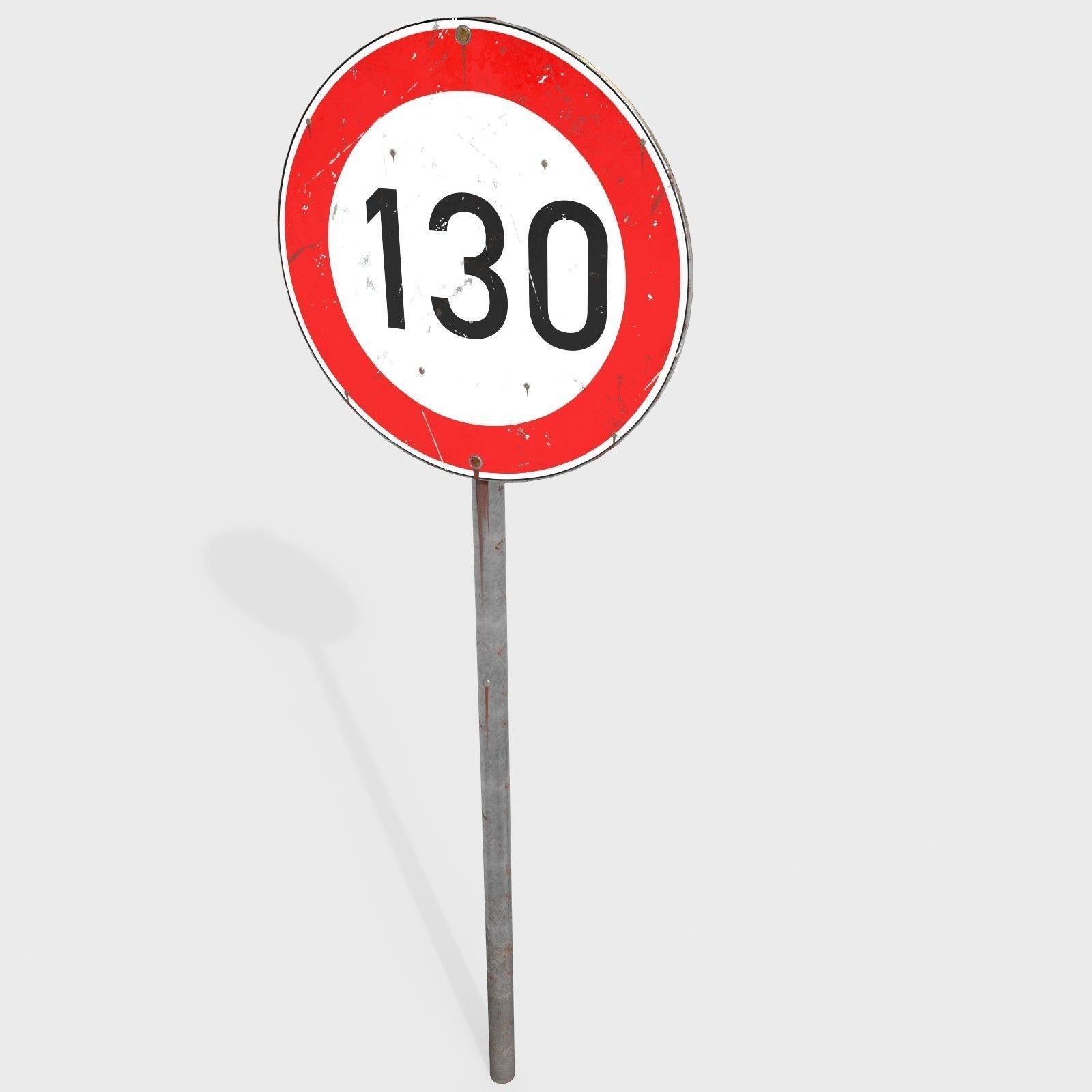 Traffic signs - Collection - PBR Game-Ready Low-poly 3D model_14