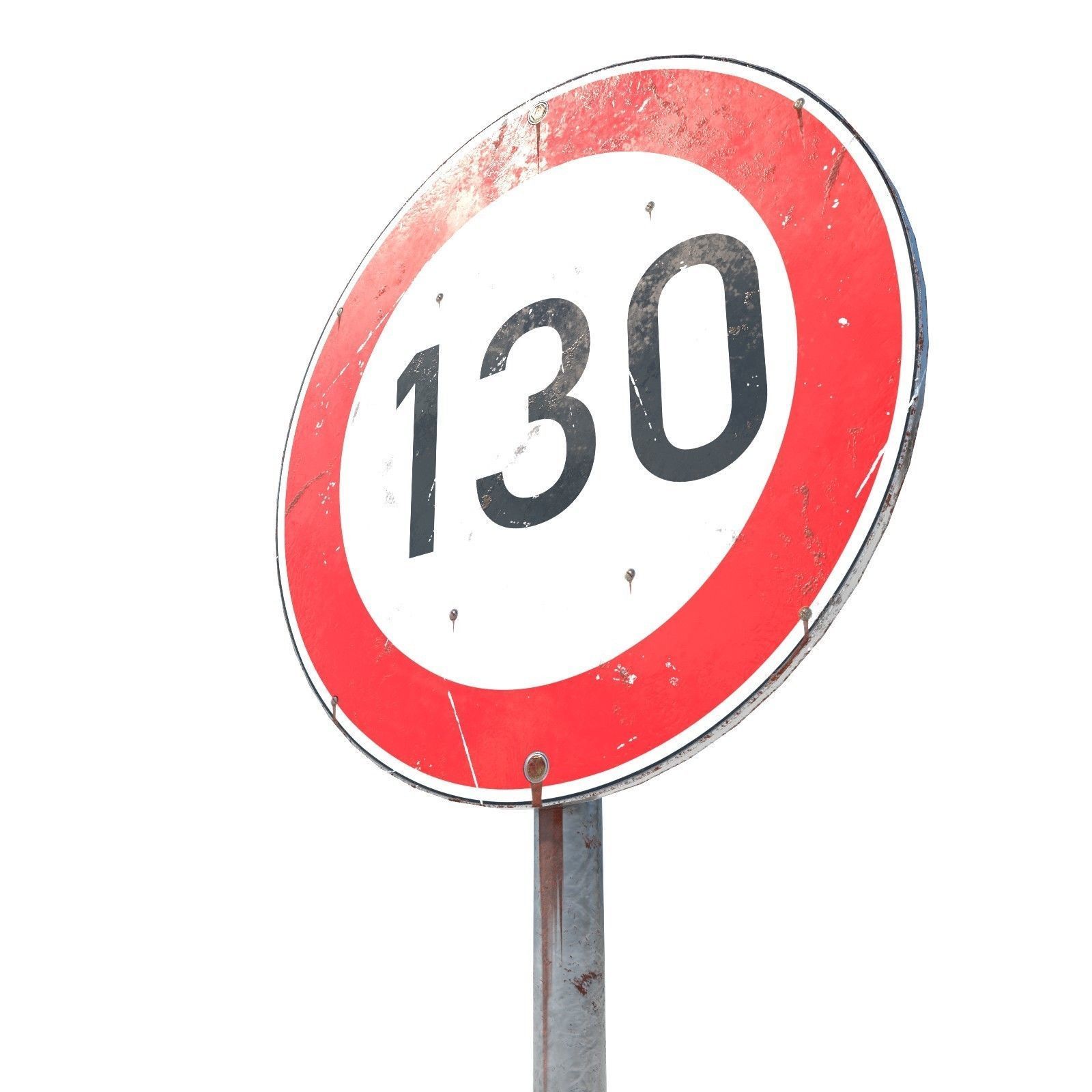 Traffic signs - Collection - PBR Game-Ready Low-poly 3D model_9