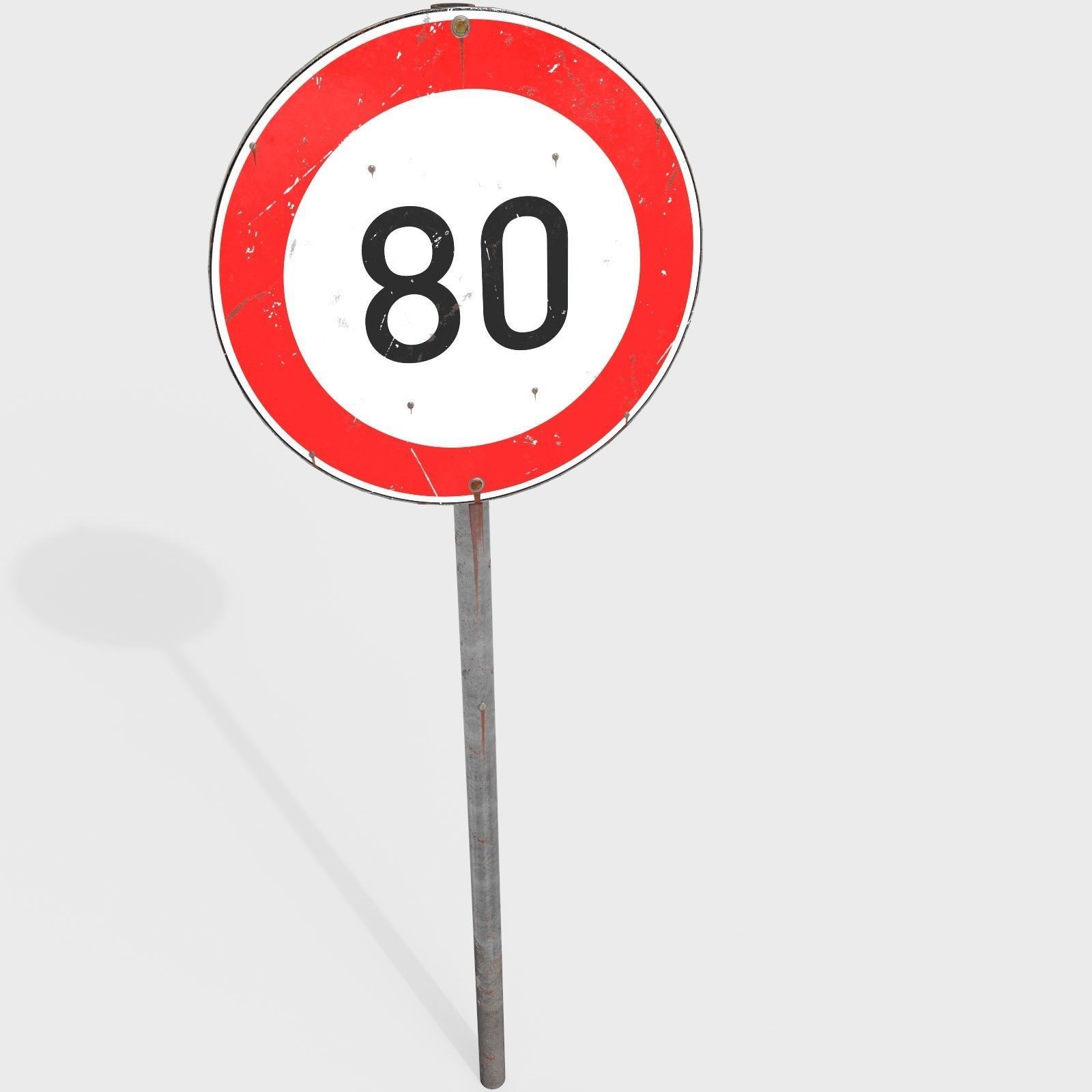 Traffic signs - Collection - PBR Game-Ready Low-poly 3D model_13