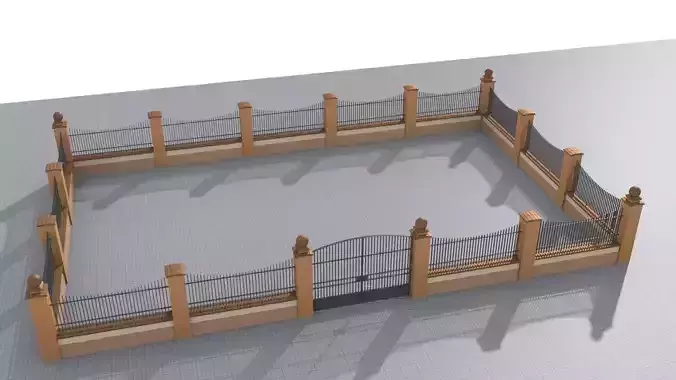Modular fences straight and curved