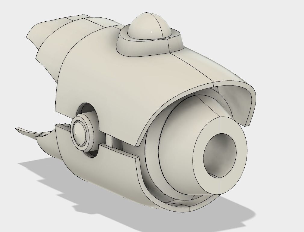 Mario Rabbids Kingdom Battle Hand cannon 3D print model_1