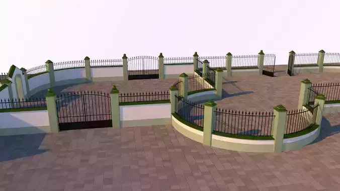 Modular fences gates and walls
