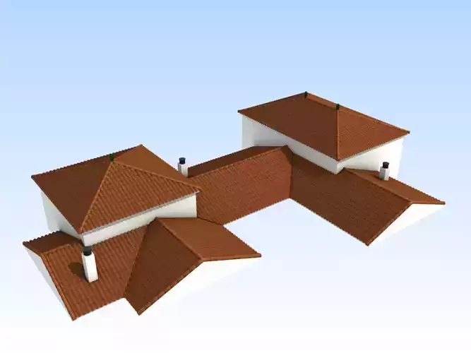 Modular arabic andalusian roofs 3D model