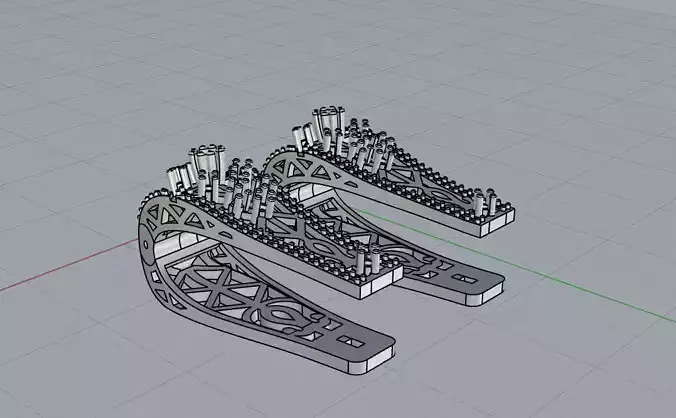 Earring design of metal ring