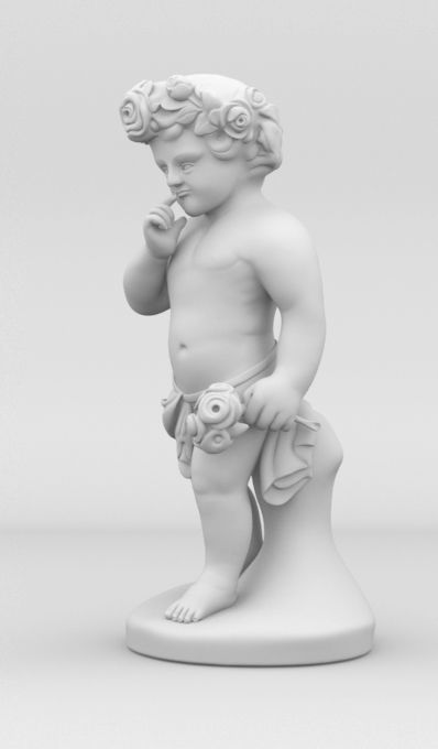 Child Sculpture 3D model 3D print model_1