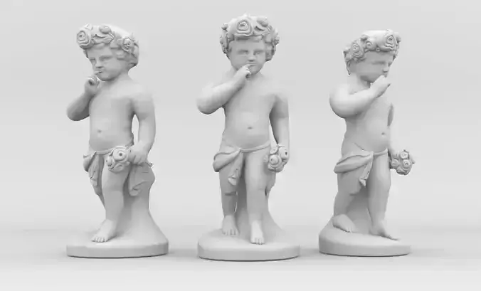 Child Sculpture 3D model 3D print model